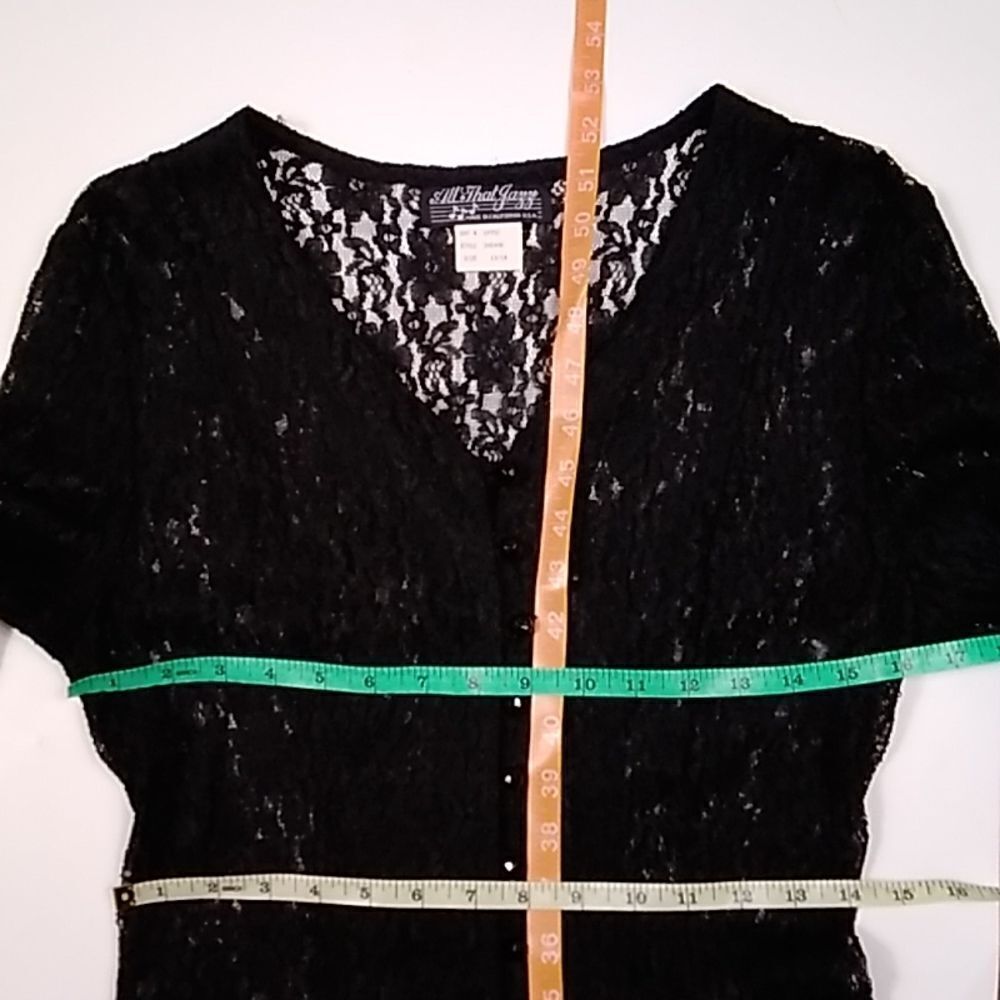 All That Jazz Made In California USA VTG Lace Corset Women Dress Size 13/14 - Picture 11 of 14